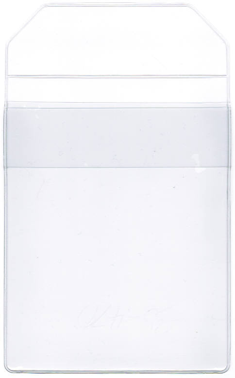 VINYL ENVELOPE - 4 INCH FLAP CLOSUREOPENING ON THE SHORT SIDE - SIZE: 10 1/4 x 12 3/4 - MATERIAL: 9 MIL 1H POLISHED CLEAR VINYL--STRAP CLOSURE
