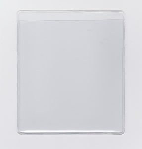 CLEAR VINYL SLEEVE WITH .25" DROP - OPEN ON SHORT SIDE (PORTRAIT) - EXTERNAL DIMENSIONS: 10" x 10.25"