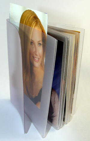 6 PAGE TOP (SHORT SIDE) LOAD PICTURE BOOK FOR 2 1/2 x 3 1/2 PICTURES - 2 TABS- Page Size: 3-5/8 X 2-7/8