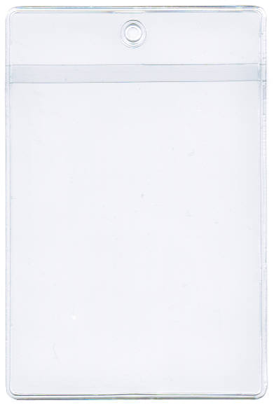 JOB TICKET HOLDER/POUCH - OPEN ON LONG SIDE (LANDSCAPE) - EXTERNAL DIMENSIONS: 4.375" x 6.75"