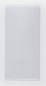 CLEAR VINYL SLEEVE - OPEN ON SHORT SIDE (PORTRAIT) - EXTERNAL DIMENSIONS: 3.875" x 8.5"