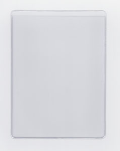VINYL SLEEVE WITH ADHESIVE BACK THUMB NOTCH 2 - MED DUTY - OPEN ON SHORT SIDE (PORTRAIT) - EXTERNAL DIMENSIONS: 9" x 11.625"