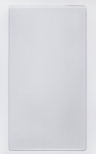 VINYL SLEEVE WITH ADHESIVE BACK - OPEN ON SHORT SIDE (PORTRAIT) - EXTERNAL DIMENSIONS: 6" x 11"