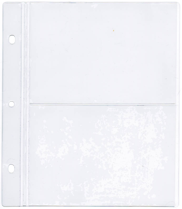 BINDER PAGE - MEDIA HOLDER WITH 0.25" DROP - EXTERNAL DIMENSIONS 5.125" x 5.750" - OPEN ON LONG SIDE - WITH BEADED EDGE AND ROUND CORNERS - MADE WITH 7.5 CLEAR VINYL MATERIAL