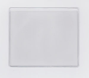 CLEAR VINYL SLEEVE - OPEN ON LONG SIDE (LANDSCAPE) - EXTERNAL DIMENSIONS: 13" x 13.125"