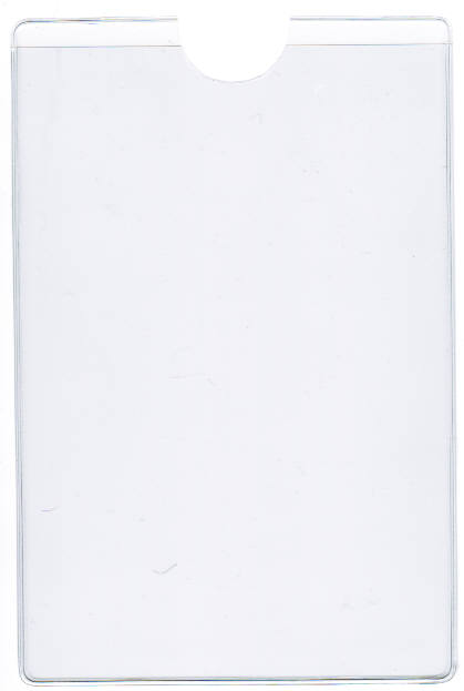CLEAR VINYL SLEEVE THUMB NOTCH 2 - OPEN SHORT SIDE (PORTRAIT) - EXTERNAL DIMENSIONS: 2.75" x 3.75"